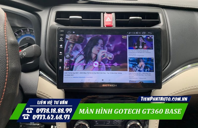Âm thanh trên xe hay hơn so với chiếc màn hình DVD zin nguyên bản