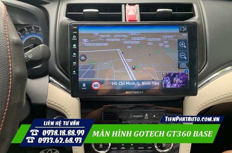 Gotech GT360 Base tích hợp phần mềm chỉ dẫn đường thông minh