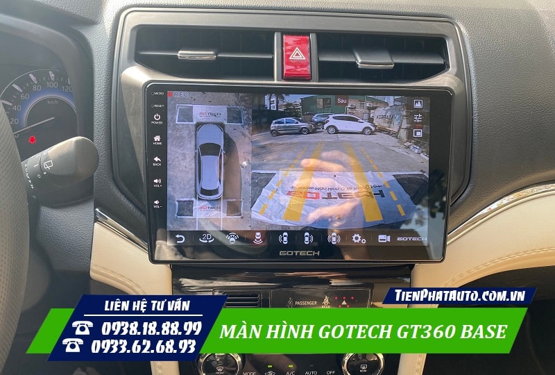 Gotech GT360 Base tích hợp camera 360 ghi hình 4 phía