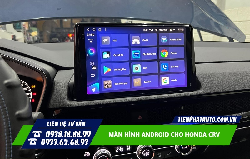 Màn hình Android cho Honda CRV đáp ứng mọi nhu cầu giải trí