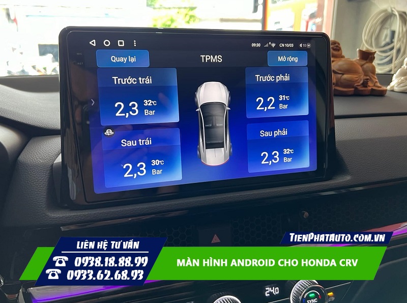 Tích hợp cảm biến áp suất lốp hỗ trợ giám sát lốp xe