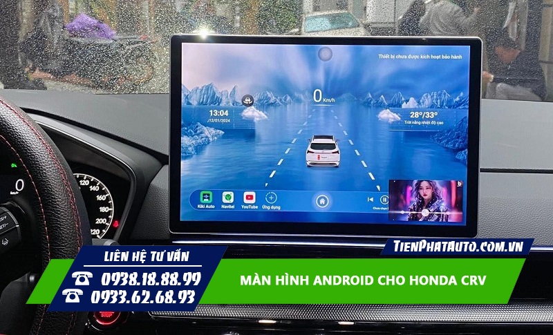 Hình ảnh Honda CRV 2024 lắp đặt màn hình kích thước 13 inch
