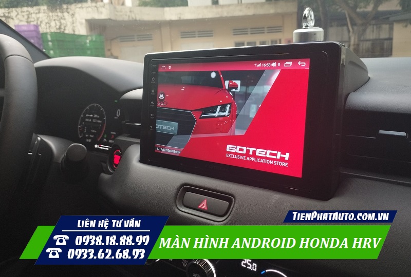 Màn hình Android Honda HRV 2023 giúp mang lại nhiều sự tiện lợi
