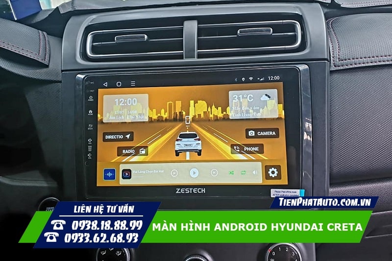 Thay màn hình Android cho Creta giúp mang lại nhiều sự tiện lợi