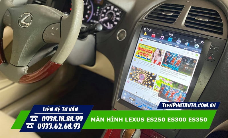 Màn hình Android Lexus ES250 ES300 ES350 tích hợp ra lệnh giọng nói thông minh