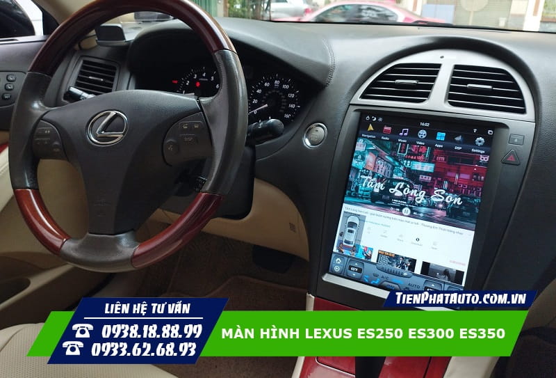 Màn hình Android Lexus ES250 ES300 ES350 đáp ứng các nhu cầu giải trí