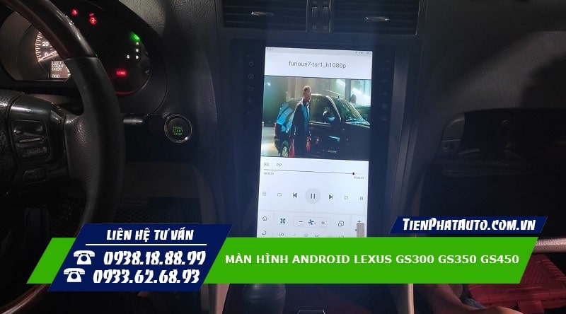 Màn hình Android Lexus GS300 GS350 GS450 đáp ứng các nhu cầu giải trí