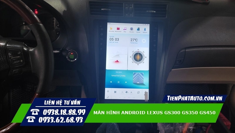 Màn hình Android cho Lexus GS300 GS350 GS450 mang lại nhiều trải nghiệm hơn