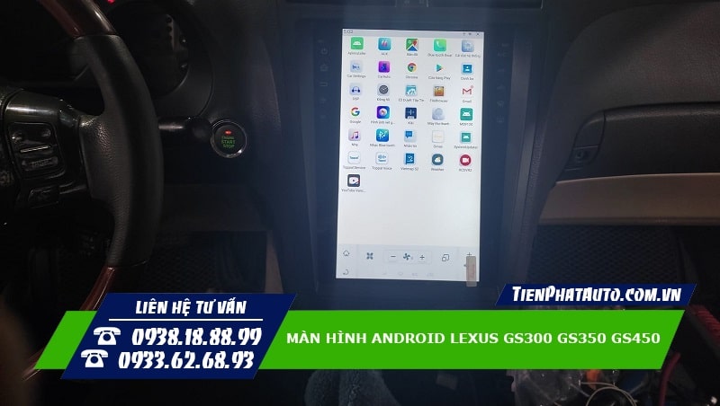 Màn hình Android Lexus GS300 GS350 GS450 hỗ trợ ra lệnh giọng nói thông minh