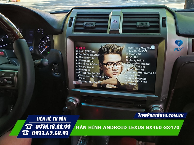 Màn hình Android Lexus GX460 GX470 đáp ứng đầy đủ các chức năng giải trí