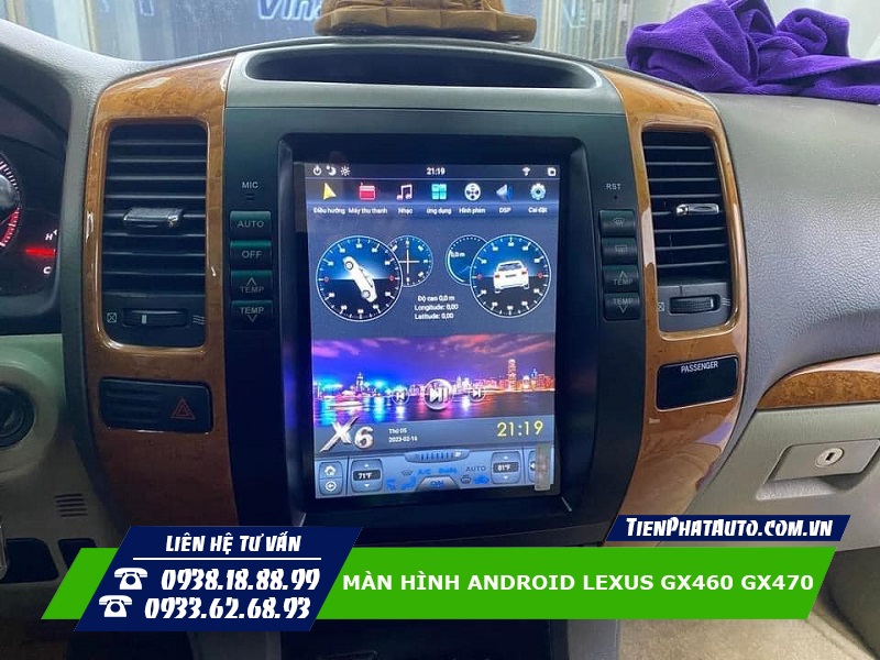 Tiến Phát Auto chuyên lắp màn hình Android cho xe Lexus LX470
