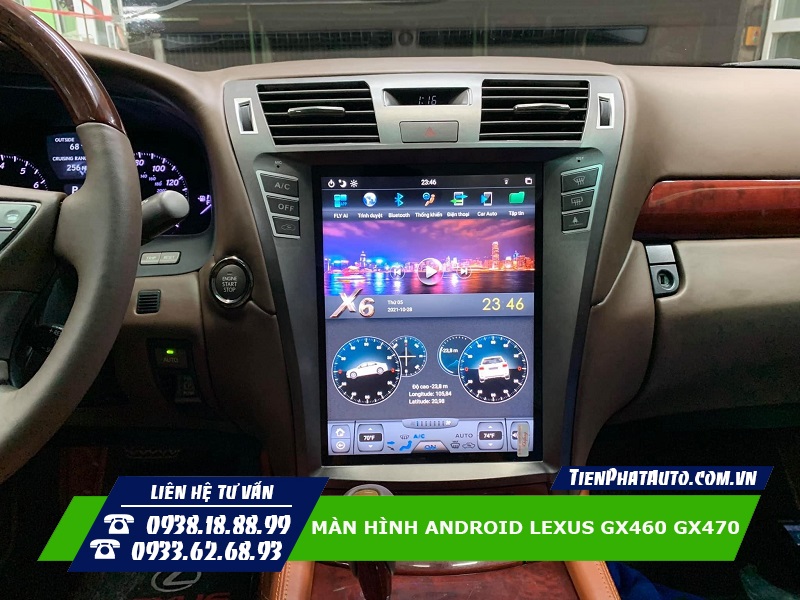 Tiến Phát Auto chuyên lắp màn hình Android cho xe Lexus LX460