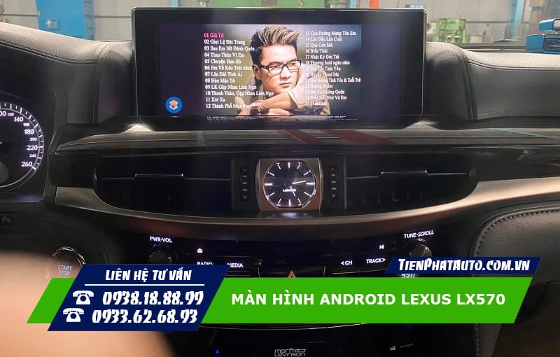 Màn hình Android cho xe Lexus LX570 đời từ 2015 - 2022