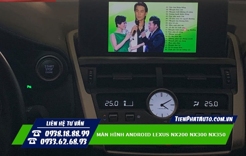Màn hình Lexus NX200 NX300 NX350 giúp đáp ứng nhu cầu giải trí