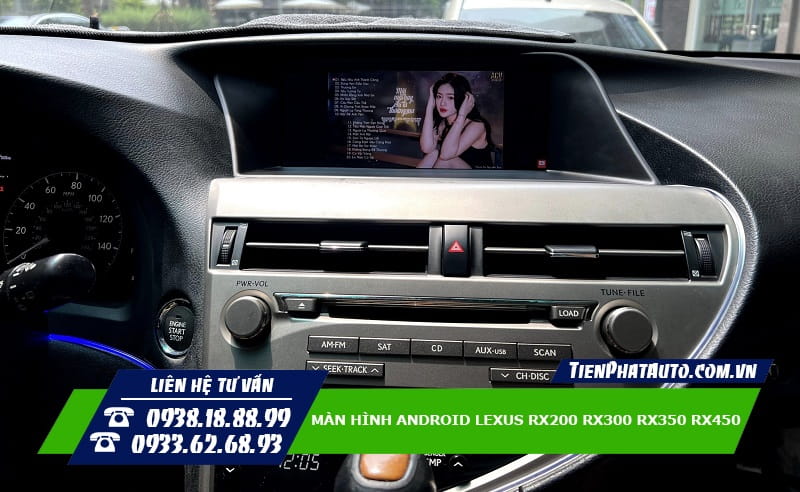 Màn hình Android Lexus RX200 RX300 RX350 RX450 đáp ứng các nhu cầu giải trí