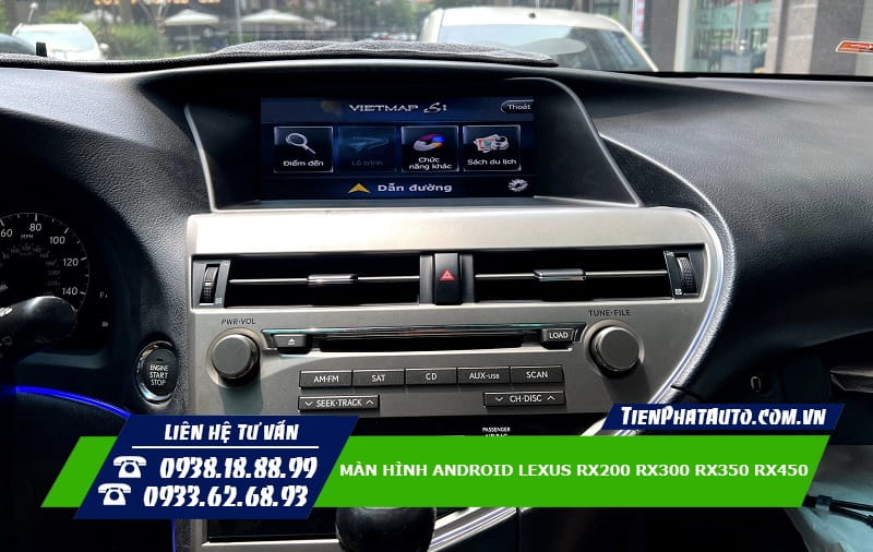 Màn hình Android cho xe Lexus RX là nâng cấp không thể bỏ qua