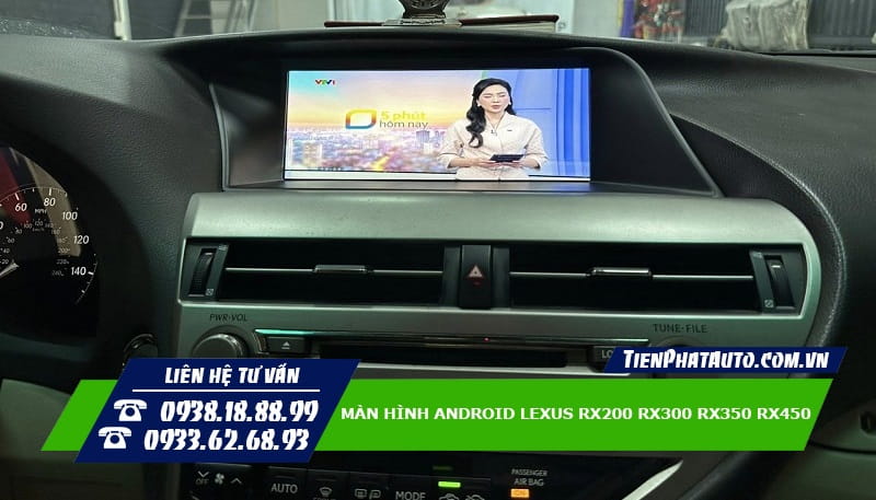 Màn hình Android Lexus RX200 RX300 RX350 RX450 mang lại nhiều sự tiện lợi