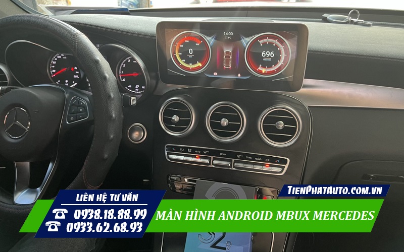Tiến Phát Auto chuyên lắp màn hình MBUX cho các dòng xe Mercedes