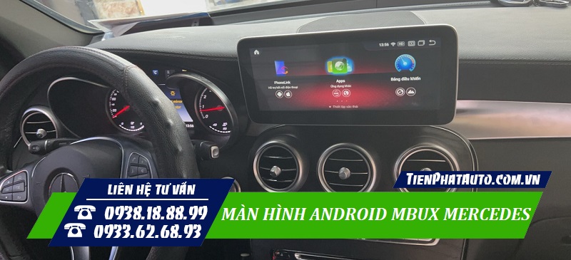 Màn hình MBUX tích hợp đầy đủ chức năng tiện lợi
