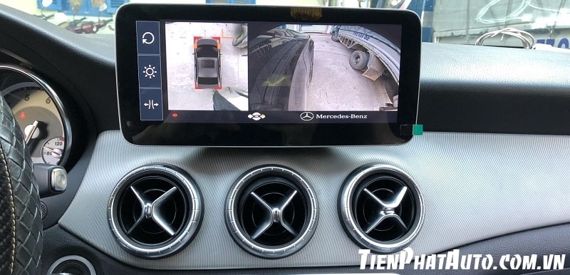 Hình ảnh màn hình Android Mercedes lắp trên dòng A - CLA (2011 - 2018)