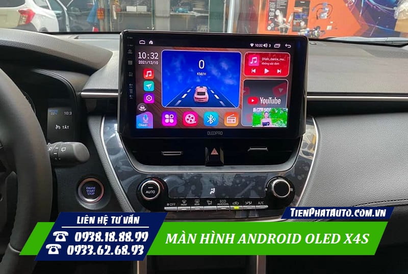 Giao diện màn hình OLED X4S bắt mắt màu sắc nổi bật