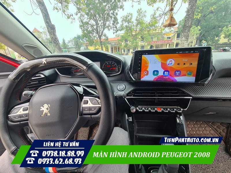 Peugeot 2008 nâng cấp màn hình giải trí DVD Android