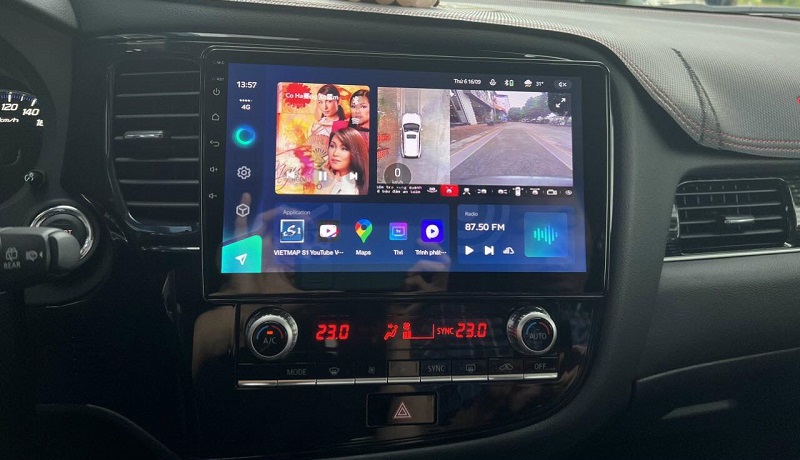 Màn hình Android giúp đáp ứng các nhu cầu giải trí của xe