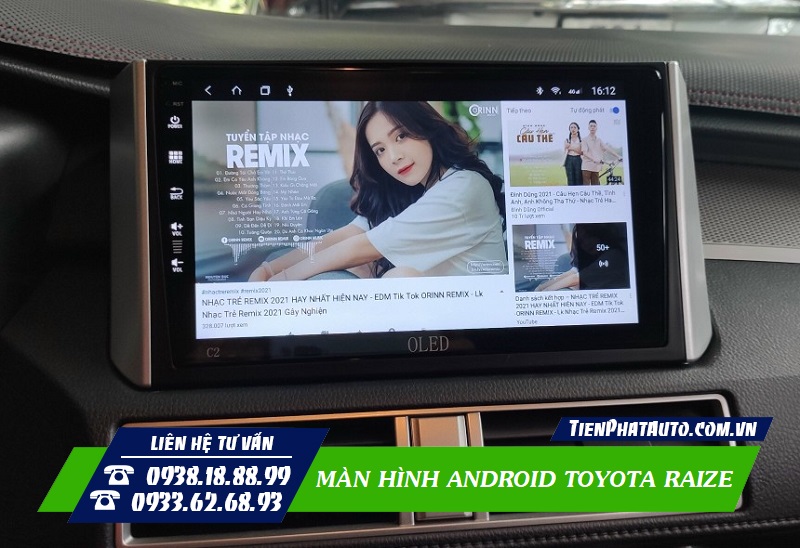 Màn hình Android đáp ứng đầy đủ các nhu cầu giải trí trên xe