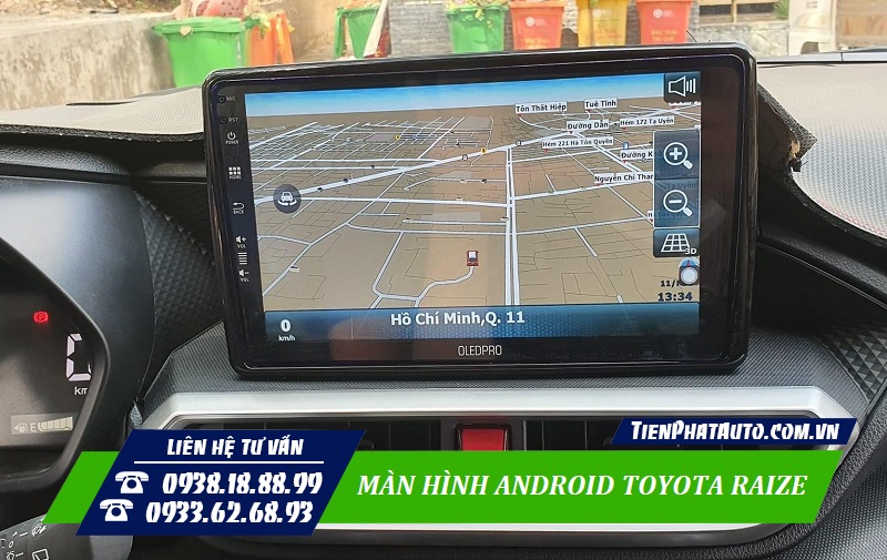 Màn hình tích hợp phần mềm chỉ dẫn đường Vietmap S1 bản quyền
