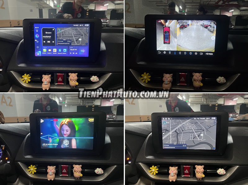 Hình ảnh sản phẩm được lắp đặt hoàn thiện trên Toyota Veloz 2023 phiên bản mới