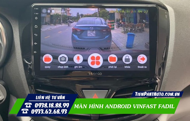 Màn hình tích hợp hệ thống camera hành ghi hành trình rõ nét