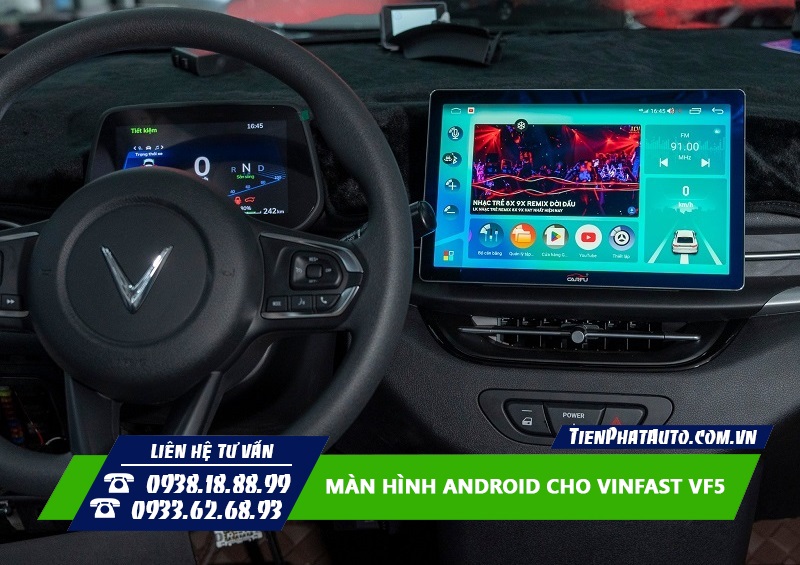 Độ màn hình Android cho Vinfast Herio Green trải nghiệm nhiều chức năng hơn