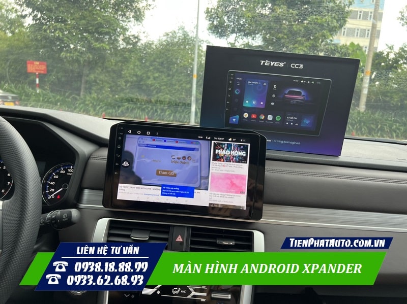Màn hình Android Xpander 2023 giúp đáp ứng nhu cầu giải trí