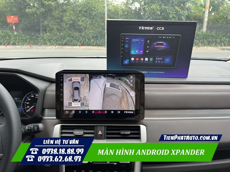 Màn hình tích hợp camera 360 độ Xpander 2023 ghi hành trình 4 phía