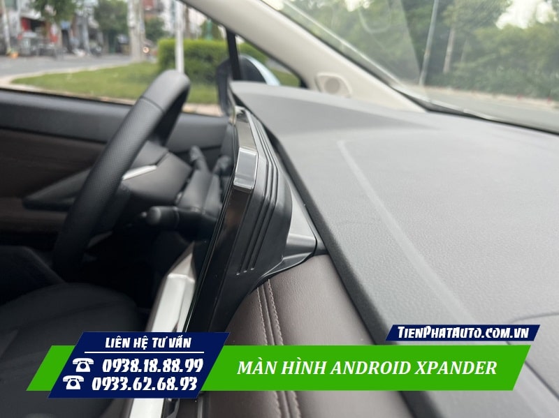 Xpander 2023 khi lắp màn hình Android sẽ có mặt đưỡng đảm bảo tính thẩm mỹ