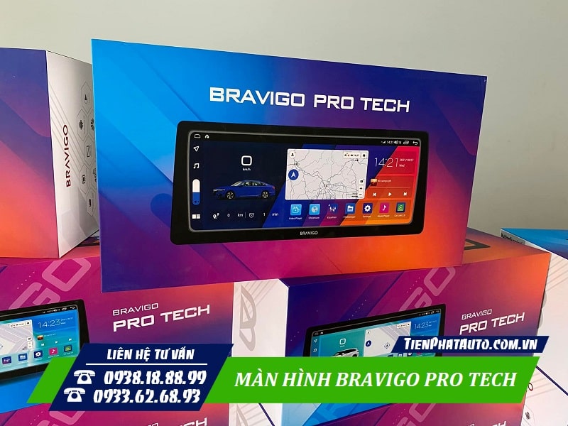 Màn hình Bravigo Pro Tech kiểu dáng thiết kế hiện đại và sang trọng