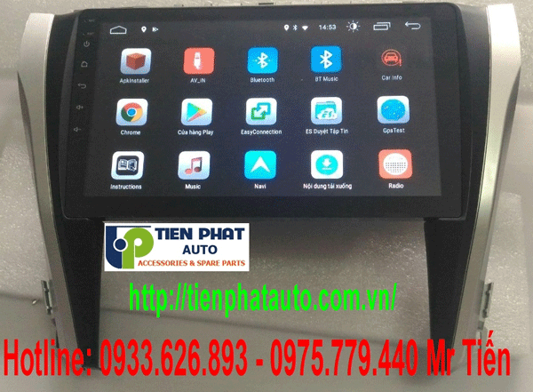 Màn hình Dvd chạy android cho toyota camry 2016-2018