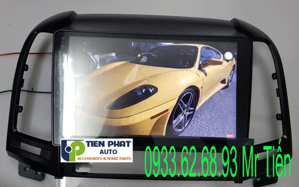 Man hinh dvd chay android cho huyndai santafe 2008