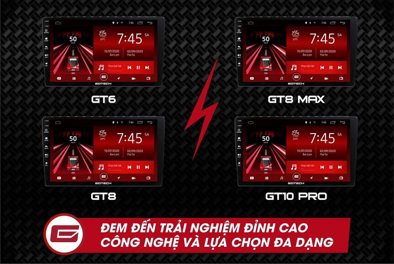 4 phiên bản chính thức ra mắt đầu tiên của màn hình Gotech