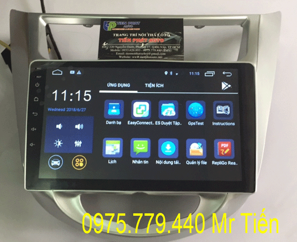 Man hinh DVD chay android cho huyndai acent 2014-2018