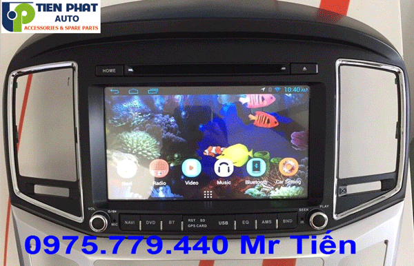 màn hình dvd chạy android cho huyndai starex 2015-2018