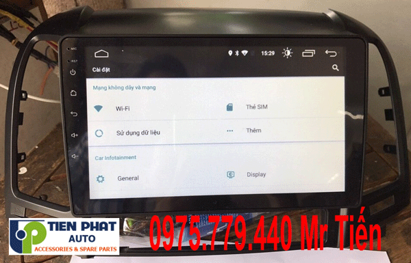 Màn hình dvd chạy android cho huyndai santafe 2008-2011
