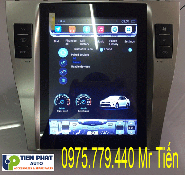 Màn hình dvd Tesla cao cấp cho Toyota Camry 2010