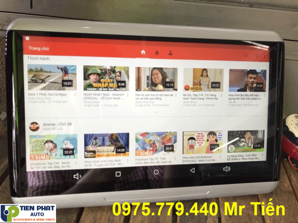 màn hình gối đầu ô tô cho honda crv 2018
