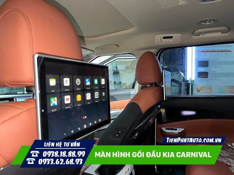 Màn hình gối đầu Carnival chạy Android cho tốc độ xử lý mượt mà