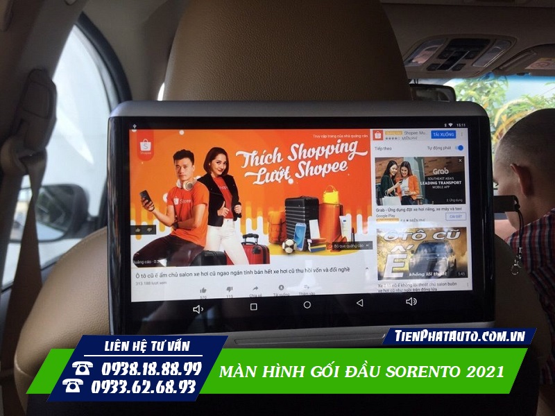 Màn hình gối đầu cho phép thoải mái xem các chương trình yêu thích