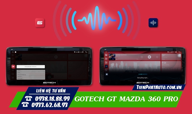 Màn hình tích hợp ra lệnh điều khiển bằng giọng nói thông minh