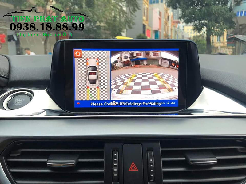Màn hình hiển thị camera phía sau xe góc rộng chuẩn nét