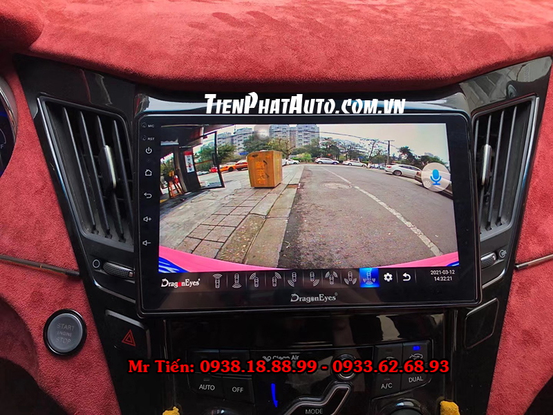 Màn hình liền camera 360 Dragon Eyes lắp tại Tiến Phát Auto