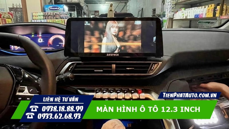 Màn hình ô tô 12.3 inch đáp ứng mọi nhu cầu giải trí trên xe